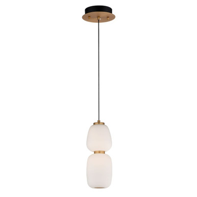 Soji 14W 1 LED Mini Pendant by ET2 - E25066-92BKGLD