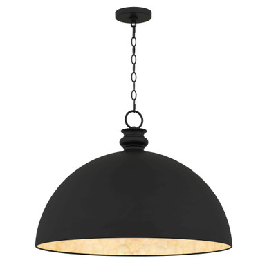Braylon 1 Light Pendant 19 Inch Tall and 25.5 Inch Wide by Quoizel - BRAY2826MBK