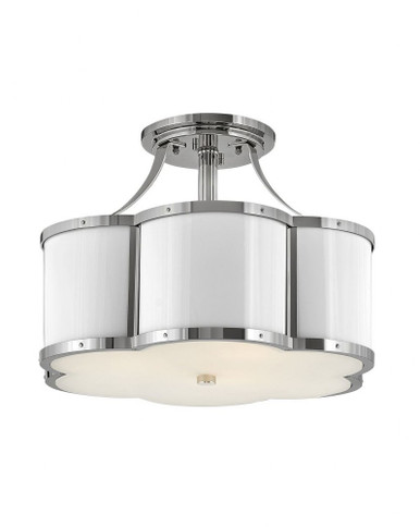 Chance 3 Light 14.08 Inch Wide Semi Flush Mount by Hinkley - 4444