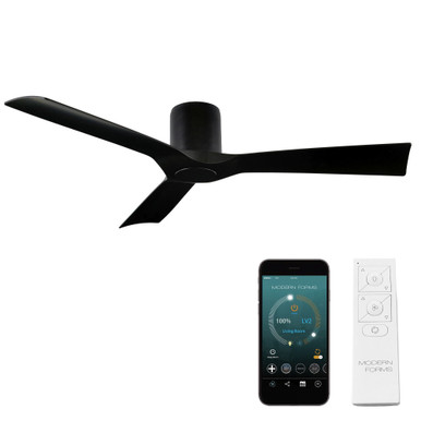 Aviator 54 Inch 3 Blade Flush Mount Ceiling Fan 10 Inch H by Modern Forms - FH-W1811-10