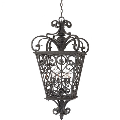 Fort Quinn 4 Light Large Outdoor Pendant by Quoizel - FQ1920MK01
