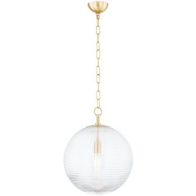 Sara 1 Light Medium Pendant by Mitzi - H815701L-AGB