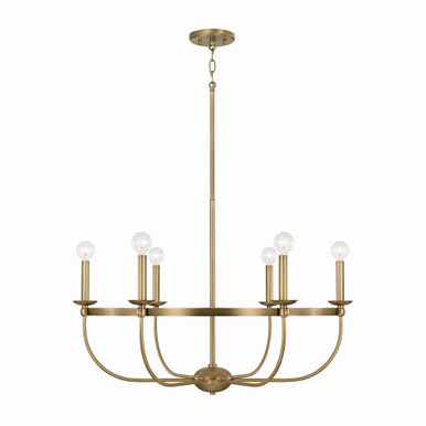 Rylann 6 Light Chandelier 21 x 30 Inches Wide by Capital  - 425161AD