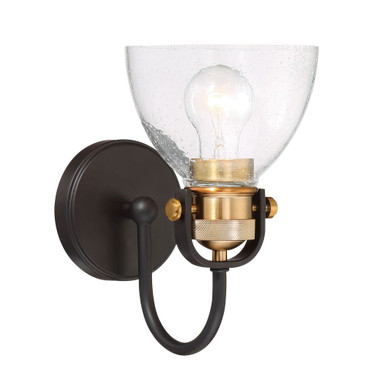 Monico 1 Light Vanity Light 10.5 Inch Tall by Minka Lavery - 3361-416
