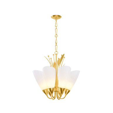Forest Glen 6 Light Chandelier 26 Inch Tall X 26 Inch Wide by Hudson Valley - 9526-VGL