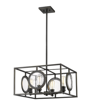 Port 4 Light Pendant 21.75 Inch Wide by 11 Inch High by Z-Lite - 448-20