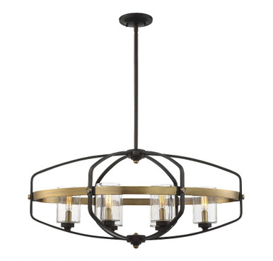 Kirkland 6 Light Oversized Linear Pendant by Savoy House - 1-8042-6-79