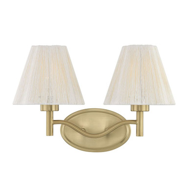 Rosa 2 Light Bath Vanity 11.5 Inch Tall and 17 Inch Wide by Savoy House - 8-6081-2-127