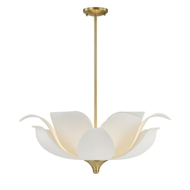 Elsie 6 Light Convertible Pendant 15 Inch and 30 Inch Wide by Savoy House - 6-7163-6-322