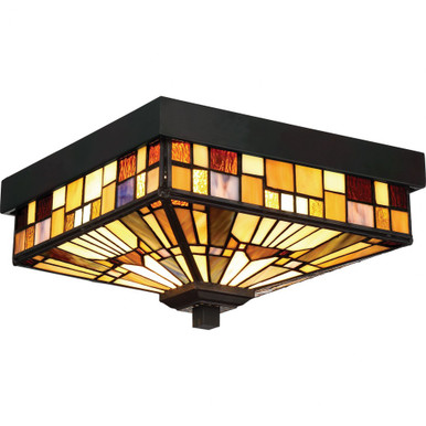Inglenook 2 Light 11 Inch Wide Outdoor Flush Mount by Quoizel - TFIK1611VA