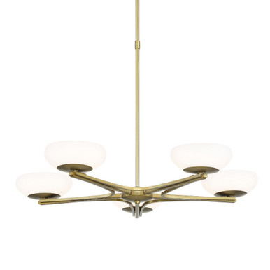 5 LED Light Large Chandelier by George Kovacs - P1465-695-L