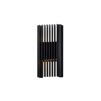 Rampart 12W 2 LED Light Outdoor Wall Mount 11.75 Inch Tall by ET2 - E30114-BK