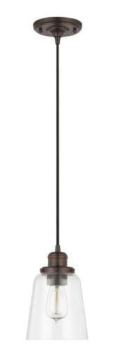 Fallon 1 Light Mini Pendant 9.25 Inch Tall by Capital - 3718BB-135