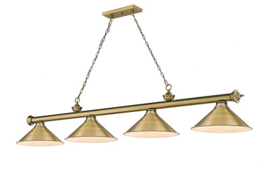 Cordon 4 Light Billiard 14 x 14 Inch by Z-Lite 2306-4RB-RB15 - 2306-4RB-RB15