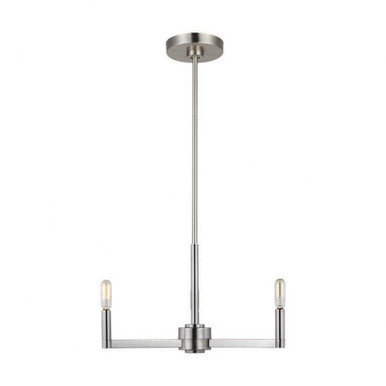 Fullton 3 Light Chandelier 10.38 X 21.63 Inch Wide by Visual Comfort Studio - 3164203C
