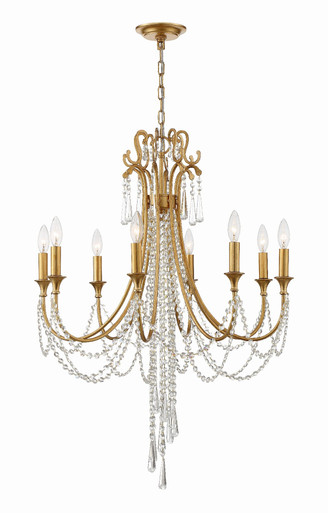 Arcadia 8 Light Medium Chandelier by Crystorama - ARC-1908