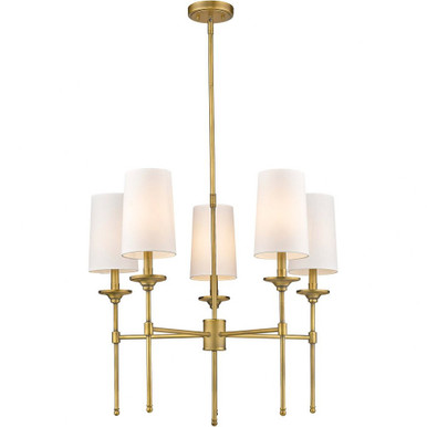 Emily 5 Light Chandelier 25.5 x 28 Inches by Z-Lite - 3033-5RB