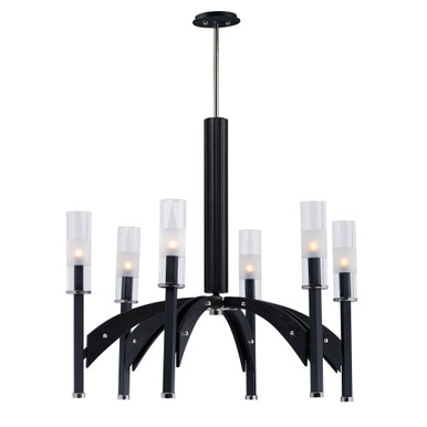 Merge 6 Light Large Chandelier by Maxim - 39516CLB