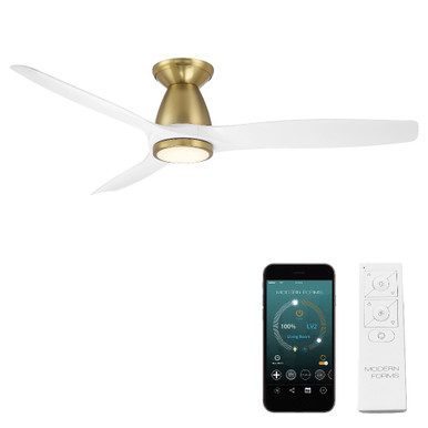 Skylark 3 Blade Flush Mount Ceiling Fan 54 Inch Wide by Modern Forms - FH-W2202-54L