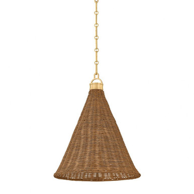 Kensington 1 Light Pendant 19 Inch Tall X 14.75 Inch Wide by Hudson Valley - MDS2102-AGB