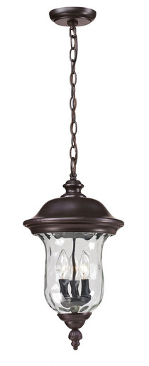 Armstrong 2 Light Small Outdoor Pendant by Z-Lite - 533CHM-RBRZ