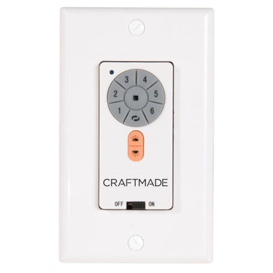 IDC2 6 Speed Wall Control with Reverse Function by Craftmade - IDC2-WALL