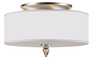 Luxor 3 Light 14 Inch Wide Semi Flush Mount by Crystorama - 9503