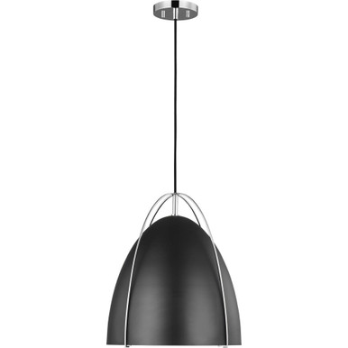 Norman 1 Light Medium Pendant 15.25 Inch Tall by Visual Comfort Studio - 6551701