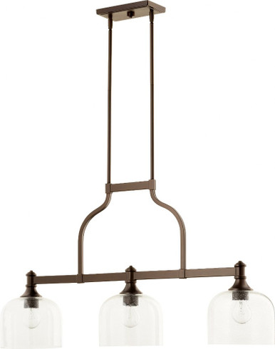 Richmond 3 Light Small Downlight Linear Island Pendant by Quorum - 6611-3-186