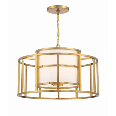 Hulton 5 Light Chandelier 16 Inches Tall and 25 Inches Wide by Crystorama - 9595-LG