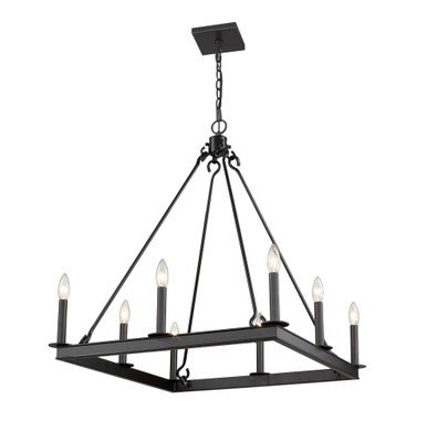Barclay 8 Light Chandelier 26 Inches Wide by 31.5 Inches High by Z-Lite - 482S-8-26