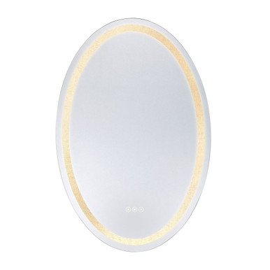Cordova 40W LED Oval Frontlit Mirror 36 X 24 Inch Wide by Savoy House - 2-1223-24X36