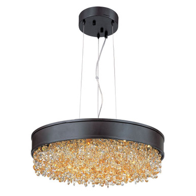 Mystic 22 Light Large Pendant by Maxim - 39657SHBZ