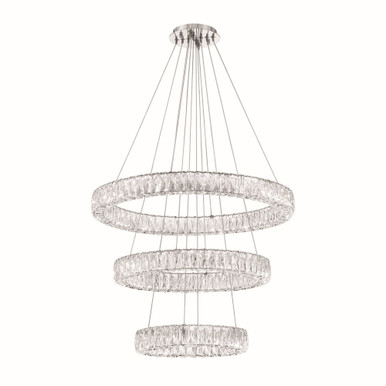 Kinsley 112.5W 1 LED Chandelier 21 Inch Tall and 32 Inch Wide by Crystorama - ED3563201CH