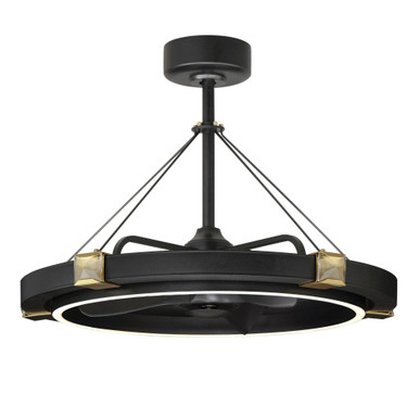 Jewel 30W 1 LED Fandelight 23 Inches Tall and 33 Inches Wide by Maxim - 61019BCBKGLD