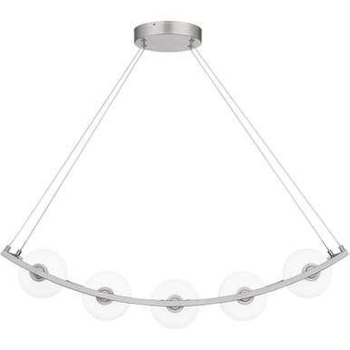Enzo 5 Light Oversized Linear Chandelier by Quoizel - PCENZ138BN