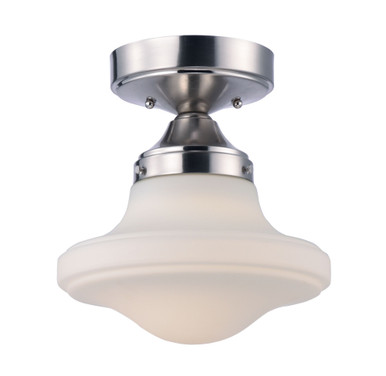 New School 15W 1 LED 10.5 Inch Wide Flush Mount by Maxim - 30240SWSN