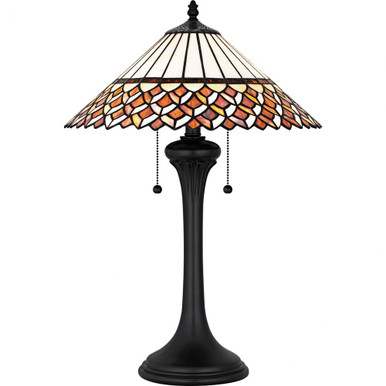 Isla 2 Light Table Lamp 24.5 Inch Tall and 16 Inch Wide by Quoizel - TF6815MBK