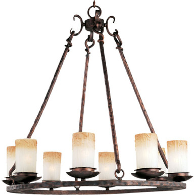 Notre Dame 8 Light Large Chandelier by Maxim - 10976WSOI