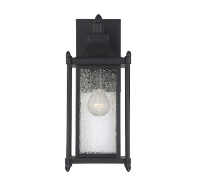 Dunnmore 1 Light Wall Lantern 16 Inch Tall by Savoy House - 5-3451-BK