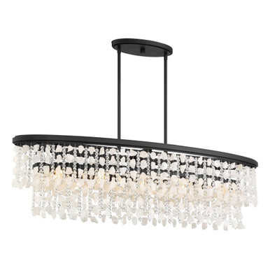 Shimmering Elegance 5 Light Medium Island Pendant by Minka Lavery - 6707-66