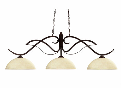 Phoenix 3 Light Island/Billiard 13.5 Inch Wide by 17.75 Inch High by Z-Lite - 126BRZ-DGM14