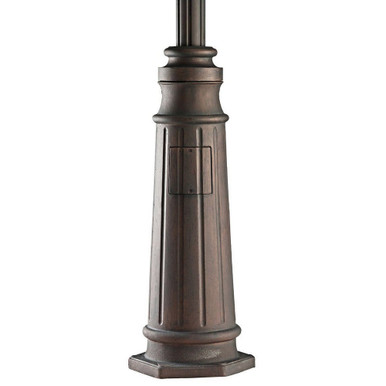 Accessory 96 Inch Outdoor Aluminum Post with Decorative Base by Kichler - 9542