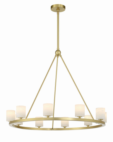 Aragon 35W 10 LED Chandelier 26 x 34.75 Inches Wide by Crystorama - ARA-10265-SB-ST