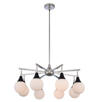 Bogart 8 Light Large Chandelier by Kalco - 508570BPN