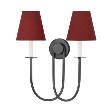 Midtown 2 Light Wall Sconce 19.75 Inch and 17.5 Inch Wide by Hudson Valley - 4082