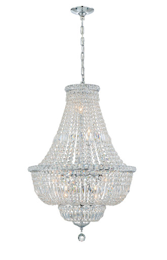 Roslyn 9 Light Medium Chandelier by Crystorama - ros-a1009-ch-cl-mwp