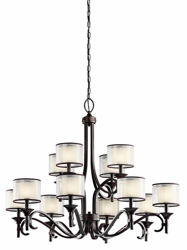 Lacey 12 Light Oversized 2 Tier Chandelier by Kichler - 42383