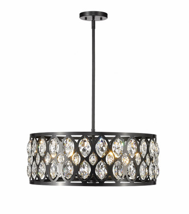 Dealey 6 Light Chandelier by Z-Lite - 6010-24MB