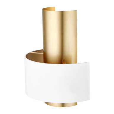 Half Cylinder 1 Light Wall Sconce by Quorum - 5611-0880